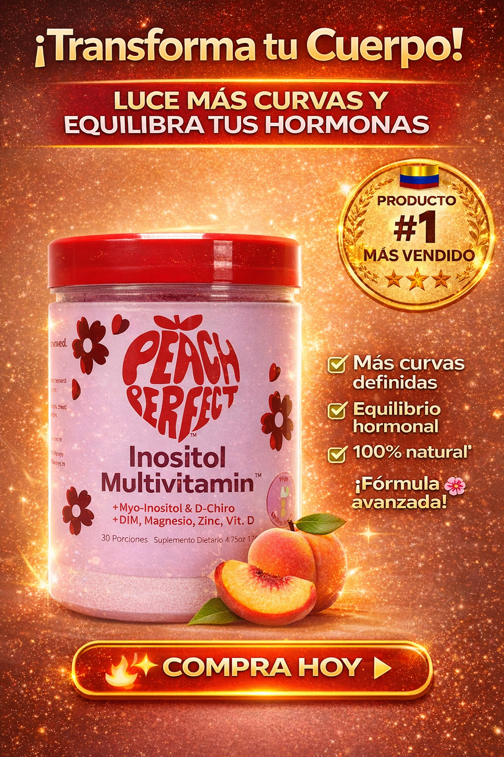 Inositol Peach Perfect 125g