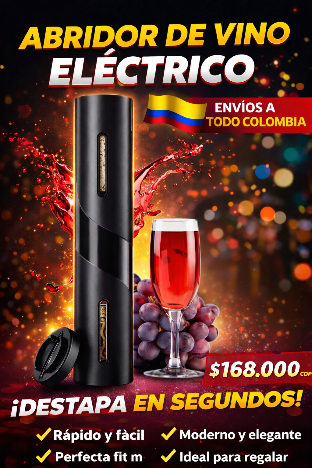 Sacacorchos Eléctrico Vino