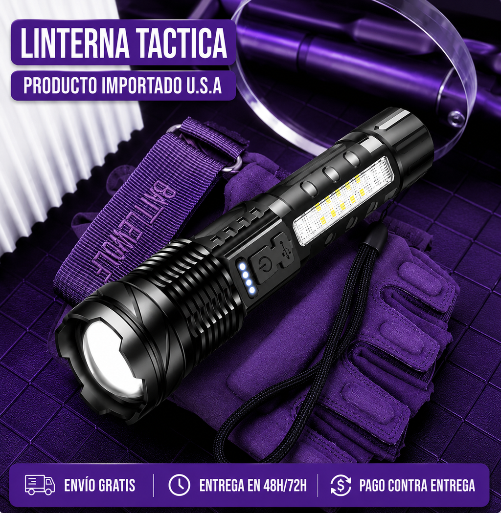 COMPRA 1 LLÉVATE 2 - Linterna Laser TTitanium PRO - PRODUCTO IMPORTADO U.S.A